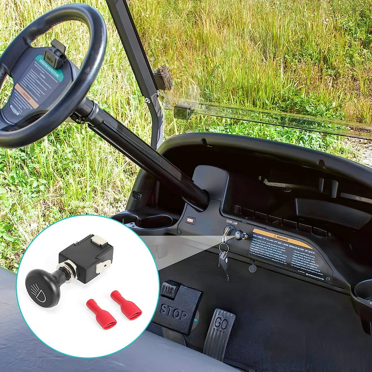  Universal 12V Car Push Pull Headlight Switch Button,Suitable  for Golf Cart Club Car EZGO Yamaha : Automotive