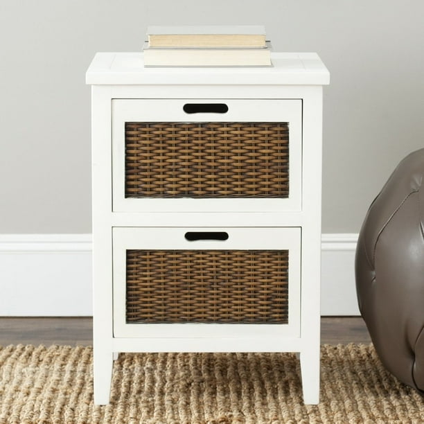 Safavieh American Homes Collection Jonah White 2Drawer End Table