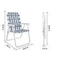 thumbnail image 4 of Novogratz Poolside Gossip, Priscilla Folding Chairs, 2-Pack, French Blue, 4 of 11