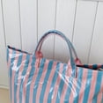 thumbnail image 6 of Striped Tote Bag for Women Large Work Totes Plaid Pool Handbag Letter Print Trendy Slouchy Beach Bag, 6 of 8