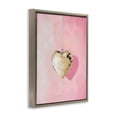 thumbnail image 3 of Stupell Industries Gold Disco Heart Necklace Brown Framed Floater Canvas Wall Art, design by Arlington Prints, 21 x 17, 3 of 9