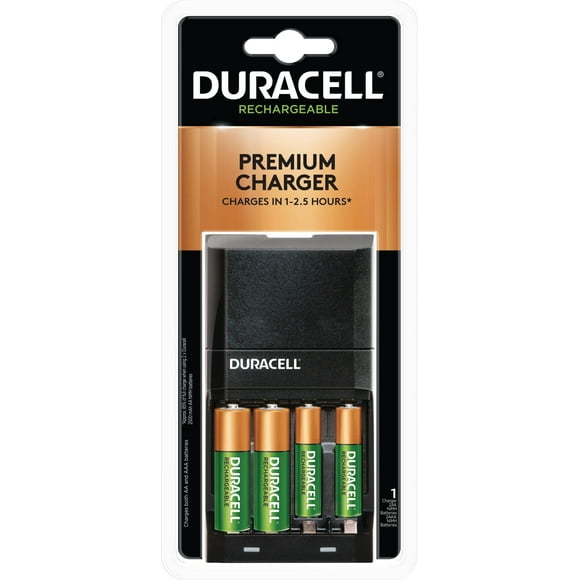 Duracell Ion Speed 4000 Rechargeable Battery Charger with 2 AA/2 AAA Nimh Batteries