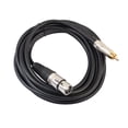 thumbnail image 2 of XLR a Cable para Micrófono Audio Adaptadores - Negro, 100cm 10 metros CUTICAT Parche de cable de audio y micrófono, 2 of 8