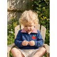thumbnail image 4 of RUINIXCW Toddler Baby Boy Girl Back to School Outfit Spring Fall Winter Sweatshirt Infant Boy Girl Clothes Apple Half Zip Collar Long Sleeve Shirt Top, 4 of 10