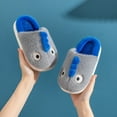 thumbnail image 2 of XIMIN Kids Baby Boys Girls Cute Dinosaur Cozy Plush Slippers Non Slip Cotton Knit Indoors House Bedroom Shoes Fall Winter Warm Furry Shoes, 2 of 9