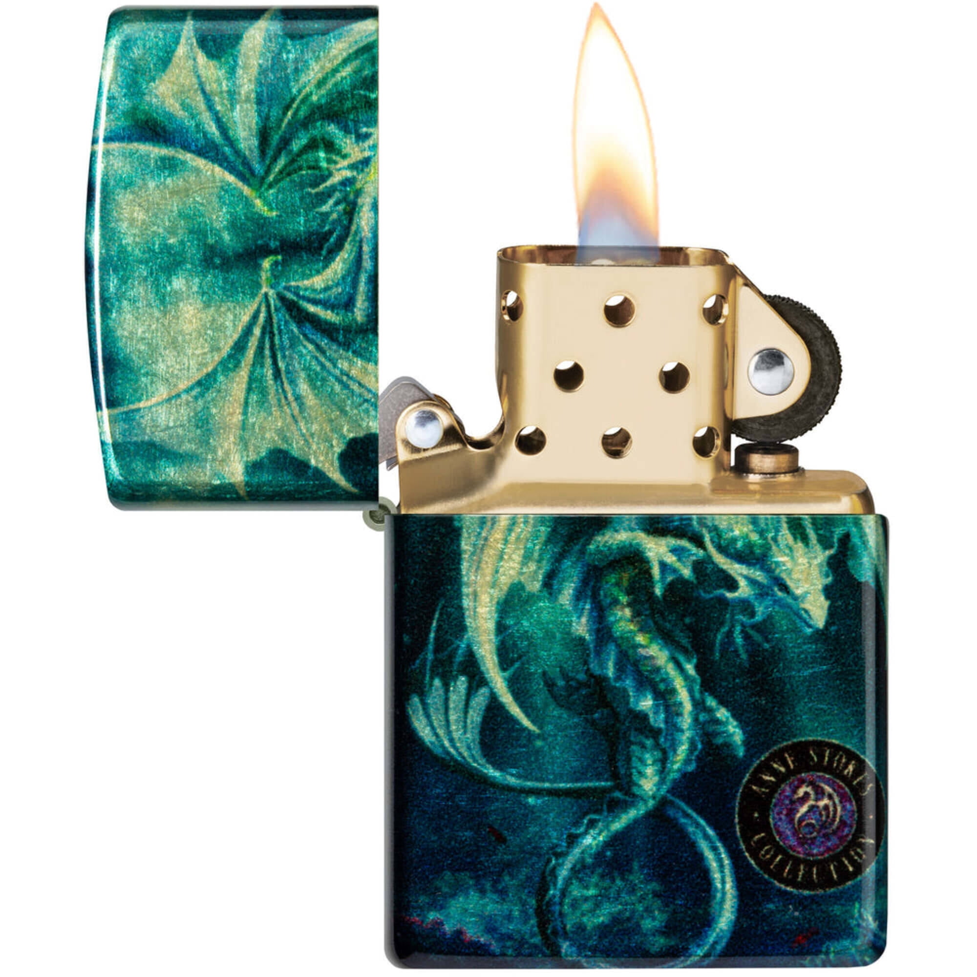 Zippo 48986 Sea Dragon Design Refillable and Windproof Lighter
