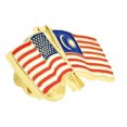 thumbnail image 3 of USA and Malaysia Crossed Friendship Flag Enamel Lapel Pin, 3 of 3