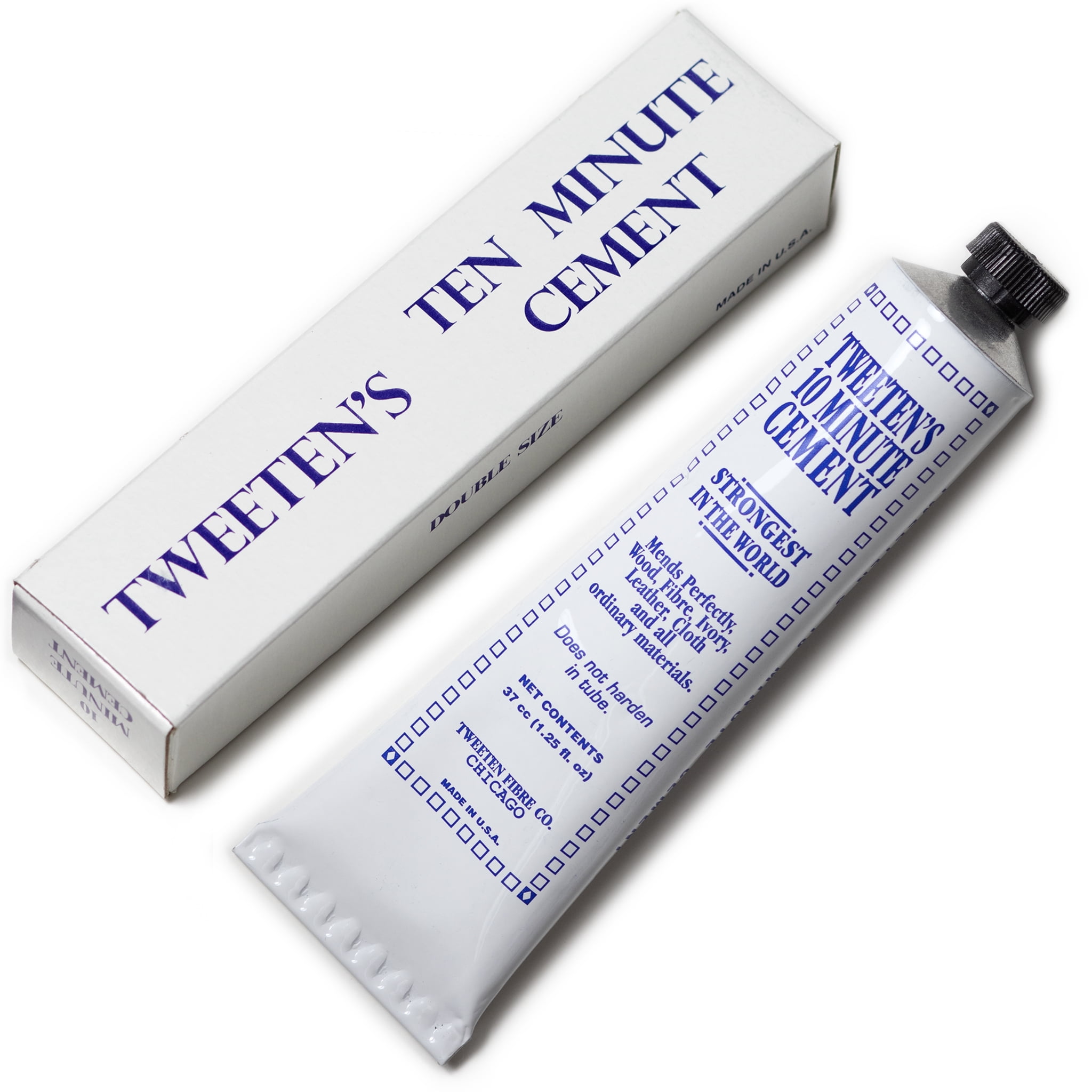 Tweeten Ten Minute Cement Billiard Pool Cue Tip Glue Double Size 37 ml