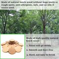 thumbnail image 3 of Rodajas de madera de haya natural de 2.0 in, 30 piezas de monedas de madera maciza de 5 cm sin terminar, fichas redondas para proyectos de manualidades, manualidades, adornos, 3 of 5