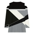 thumbnail image 5 of RXIRUCGD Blouse Décontractée à Rayures à Manches Courtes pour Femmes, Gris, Taille: TG, 5 of 5