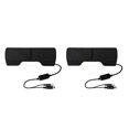 thumbnail image 3 of crativent ZYElroy Portable Mini USB Stereo Speaker Notebook Laptop Computer PC Screen Clip-on Music Player Black 2Set, 3 of 6