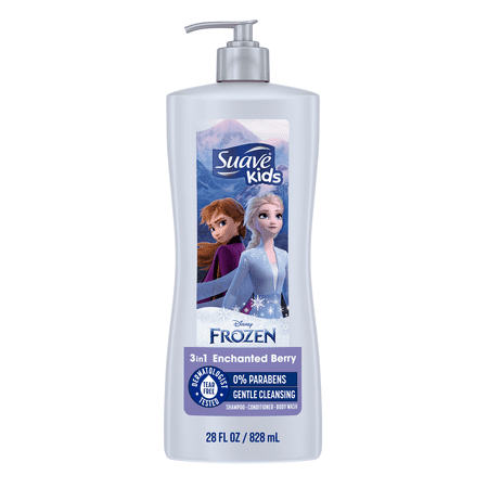 Suave Kids 2-in-1 Shampoo & Conditioner, Disney's Frozen Enchanted Berry, Tear Free, 28 fl oz - ( 4 pack )