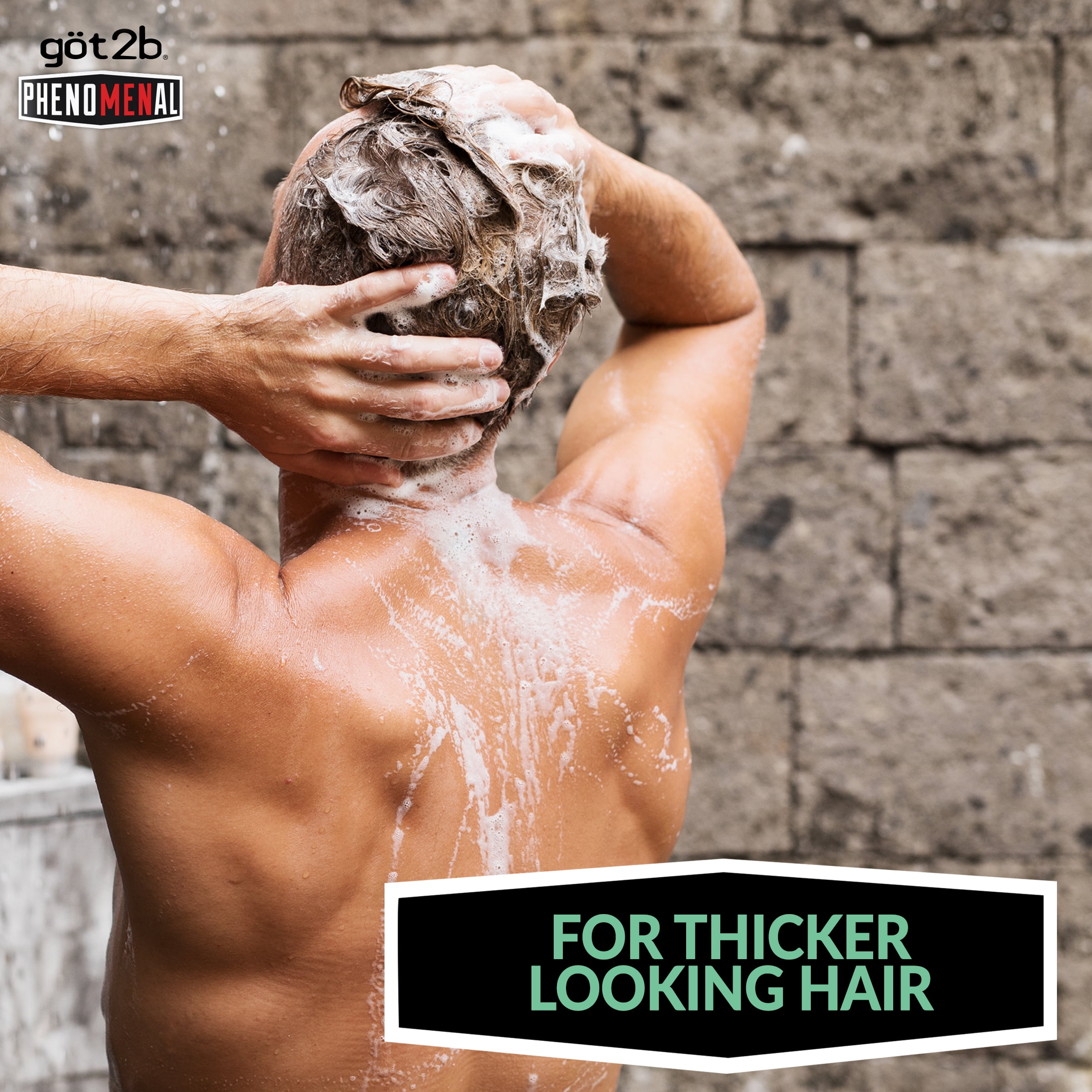 Got2b PhenoMENal 2 in 1 Thickening Shampoo, 16.9 Ounce