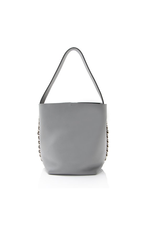 Pre-Owned Givenchy Leather Infinity Chain Bucket Bag