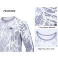 thumbnail image 3 of Men Fishing Shirts Rash Guard Long Sleeve Shirts for Men Lightweight UPF 50+ Sun Protection T-Shirts Men's Clothing Gray S, 3 of 6