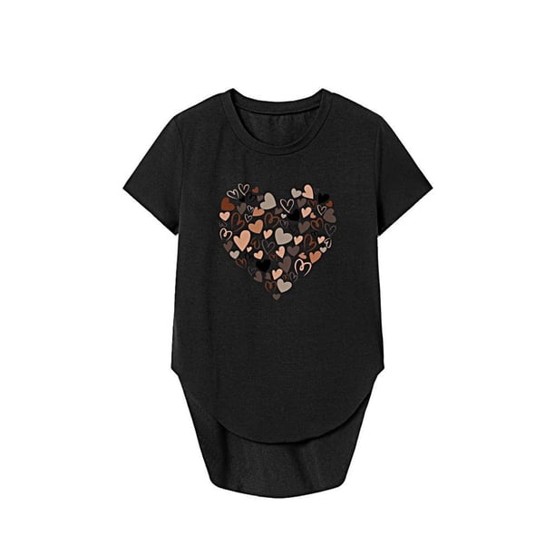 Camiseta de mujer jinwen básica sencilla de cuello redondo S