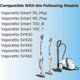 thumbnail image 5 of Pack Of 6 Replacement Cloths For Polti Vaporetto Vaporforce Brush Sv440 Sv450 Sv400 Sv420 Smart 100 Washable Replacement Mops, 5 of 5