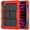 Red, variant on Dteck Built-in Screen Protector Case for iPad Pro 12.9 inch 3rd/4th/5th/6th Generation (2018/2020/2021/2022),Shockproof Silicone PC Case Kickstand Cover with Shoulder Strap,Orange