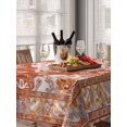 thumbnail image 6 of Orange Red Boho Table Cloth, Ethnic Geometric Middle Century Art Waterproof Tablecloth for Rectangle Tables, Reusable Washable Fabric Table Cover for Restaurant Kitchen Dining Tables 60"x84", 6 of 6