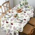 thumbnail image 4 of Modern Oval Tablecloth for Oval Table Waterproof Table Cloths for Dining Room Indoor Outdoor Home Decorative Table Cloth-54x72in, 4 of 5