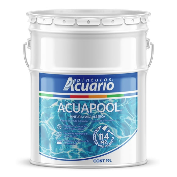 Pintura para Alberca Pinturas Acuario Acuapool 19 Litros Verde Turquesa