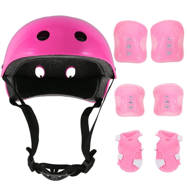 Juego de casco para patinaje sobre ruedas, coderas, rodilleras
