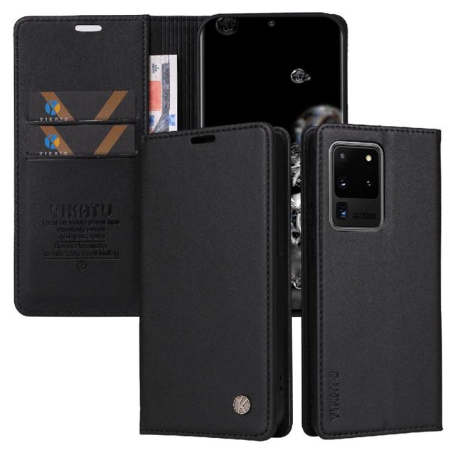 Funda para Samsung Galaxy S20 Ultra Estuche de Cuero PU Tipo Cartera con Ranuras para Tarjetas y Cierre Magnético