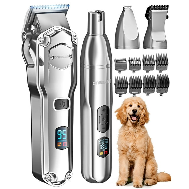 Dog Clippers oneisall para el cuidado de abrigos gruesos y pesados, 4 en 1