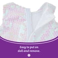 thumbnail image 4 of My Life As White Sequin Dress Fashion Set for 18-inch Dolls, 2 Pieces, 4 of 9