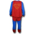 thumbnail image 2 of Superman Mens Blue Union Suit Onesie with Cape | XL, 2 of 6