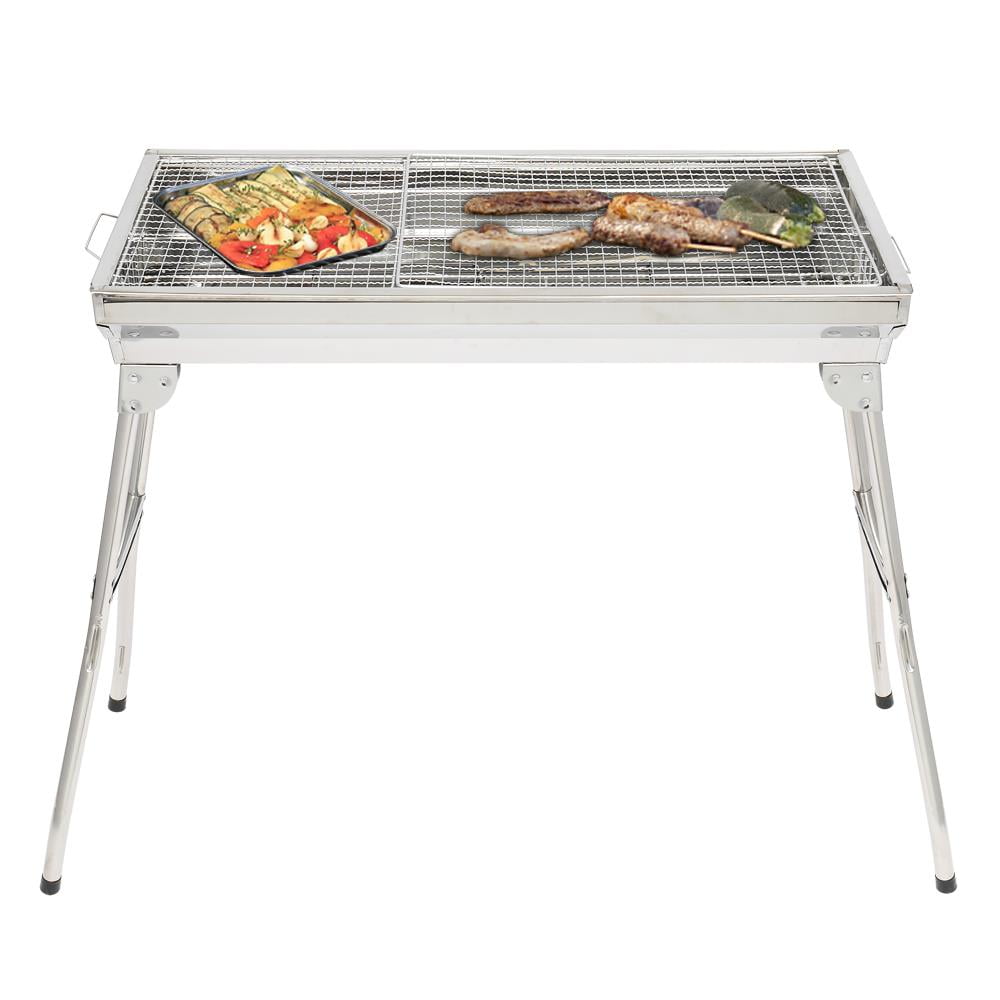 Ktaxon Portable Stainless Steel Grill Charcoal Grill Standard