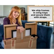 16x20 Black Shadow Box Frames - Black Shadow Box Frame with a Display Depth of 3/4 - Shadowbox