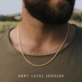 thumbnail image 3 of Solid 14K Gold Vermeil Sterling Silver Rope Diamond-Cut Necklace Chains 1.5MM - 5.5MM, Gold Chain for Men & Women, Made In Italy, Next Level Jewelry, 3 of 6