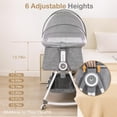 thumbnail image 4 of Cesta de cama 4 en 1 para bebés OHFLY con altura ajustable, 4 of 7