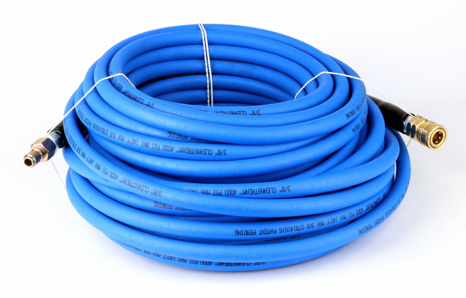 New Flexible 25ft 3/8" 4000PSI Blue Non-Marking Pressure Washer Hose 