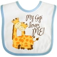 thumbnail image 3 of Inktastic My Gigi Loves Me Boys or Girls Baby Bib, 3 of 4