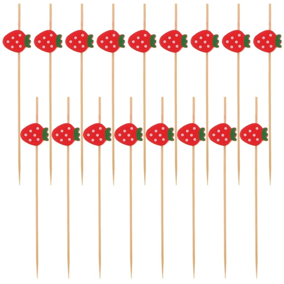 DRAFIDEEP Fruit Picks 100Pcs 4.7X0.7X0.2in