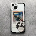 thumbnail image 3 of Funda Scary Screaming Art Angel Eyes Para iPhone 14, 13, 12, 3 of 7