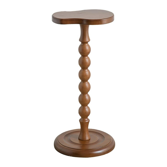 veasfak Table d'Appoint en Bois Table de Nuit Moderne Accent Bureau pour Café et Boissons Petite Table d'Extrémité pour Brun