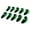 Black+Green, variant on 10pcs/pack Neoprene Golf Club Headcover Wedge Iron Cover  Transparent Hole Easy To Distinguish Green