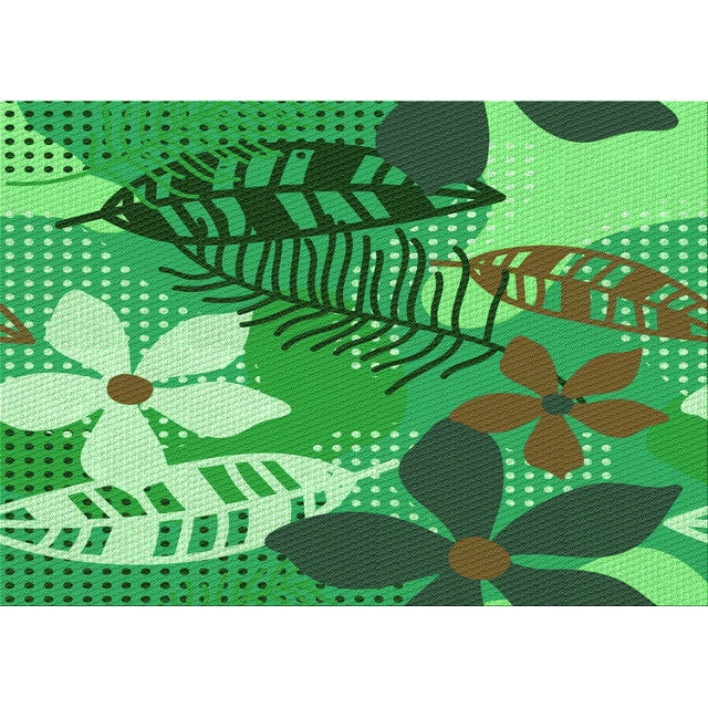 Ahgly Company Tapis d'Intérieur Rectangulaire à Motifs Stoplight Go Green, 3 Pieds x 5 Pieds