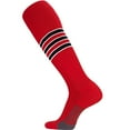 thumbnail image 2 of TCK Performance Baseball/Softball Socks (Scarlet/White/Black, X-Large), 2 of 2