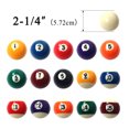 thumbnail image 7 of 2-1/4" inch Pool Table Billiard Balls Pool 16 Balls(57.2mm) With Triangle Rack Complete Ball Sets For Home Sport Table Cue, 7 of 7