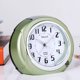 thumbnail image 4 of Reloj despertador de 4 pulgadas con retroiluminación, silencioso, de cuarzo analógico, funciona con pilas, 4 of 6