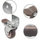 thumbnail image 2 of 4 ruedas para muebles pequeños, rueda giratoria de 32 mm con freno y placa de montaje en L para mesa de centro de gabinete, 2 of 4