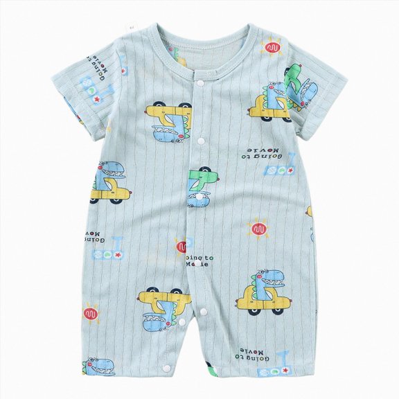 WUANDIXFA Baby Girl Bubble Romper 6 12 18 24 Months Baby Romper Infant Snug fit Pajama Jumpsuits for Newborn Boy Girl,Light Blue,6-12 Months