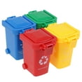 thumbnail image 3 of SIEYIO 4 Pcs/Set Mini Trash Can Garbage Bin Peony Parrot Intelligence Training Toys Pet Supply, 3 of 11