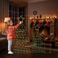 thumbnail image 6 of UBesGoo 2 pcs LED Metal Christmas Trees, Multicolor Lighted Decor for Indoor Outdoor Use, 6 of 8