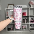 thumbnail image 2 of Coquette Cake Tumbler: Girly Pink 40oz Quencher, 2 of 3