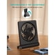 thumbnail image 4 of Tevelecin Ventilador de escritorio pequeño, ventilador USB recargable de 2000 mAh con batería, ultra silencioso, viento fuerte, ventiladores de viaje de 3 velocidades, 4 of 5